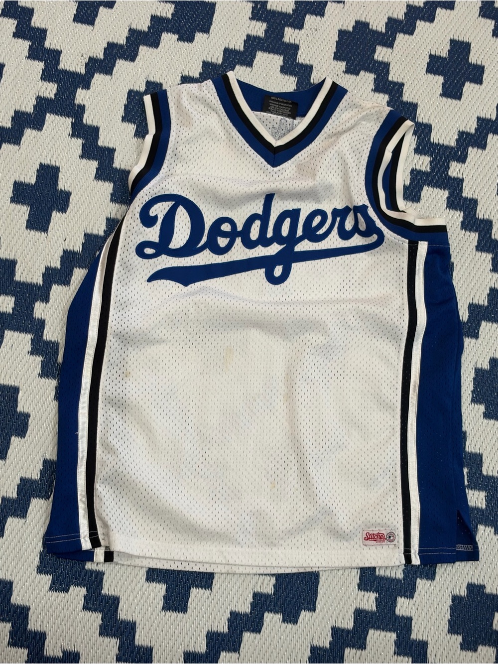 Los Angeles Dodgers Tank Top Jersey Mens Size M